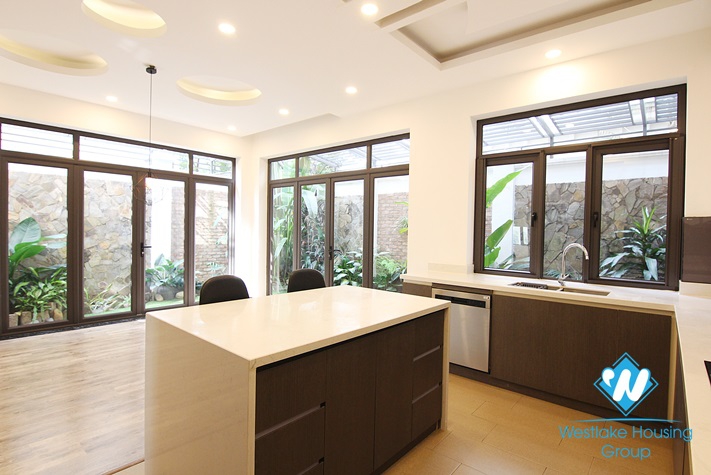 A newly-renovated house in modern styling for rent in Ciputra D Block 